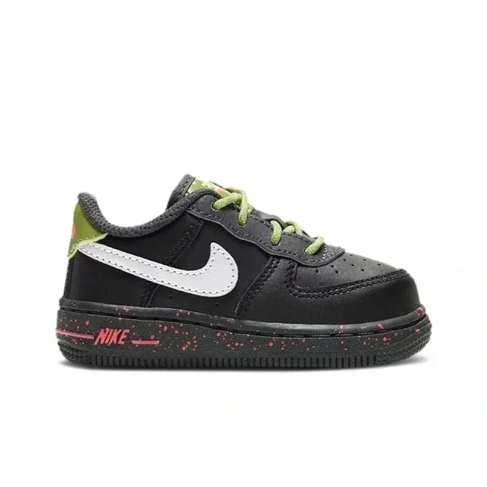 Nike Air Force 1 Black Asparagus Toddlers Shoe Size 9C